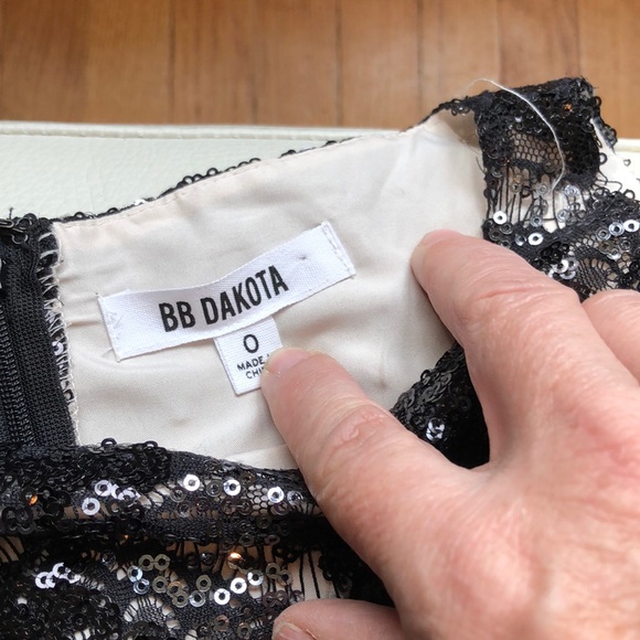 B.B. Dakota sequin fit/flare dress - Picture 2 of 4